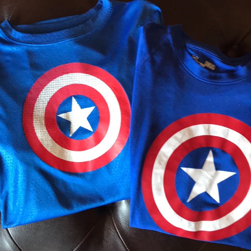 Captain America work-out tees